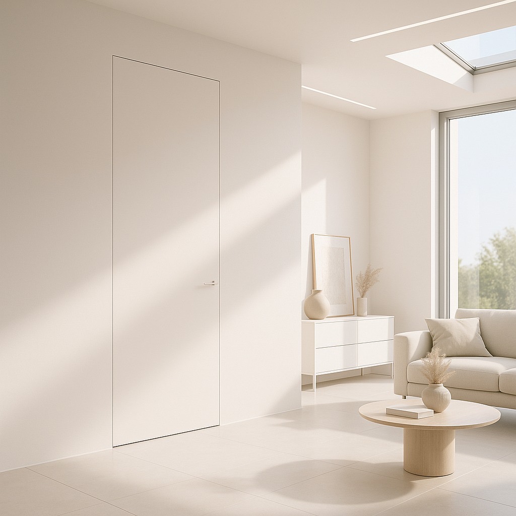 Ușă Filomuro OBSCURA · Living luminos minimalist